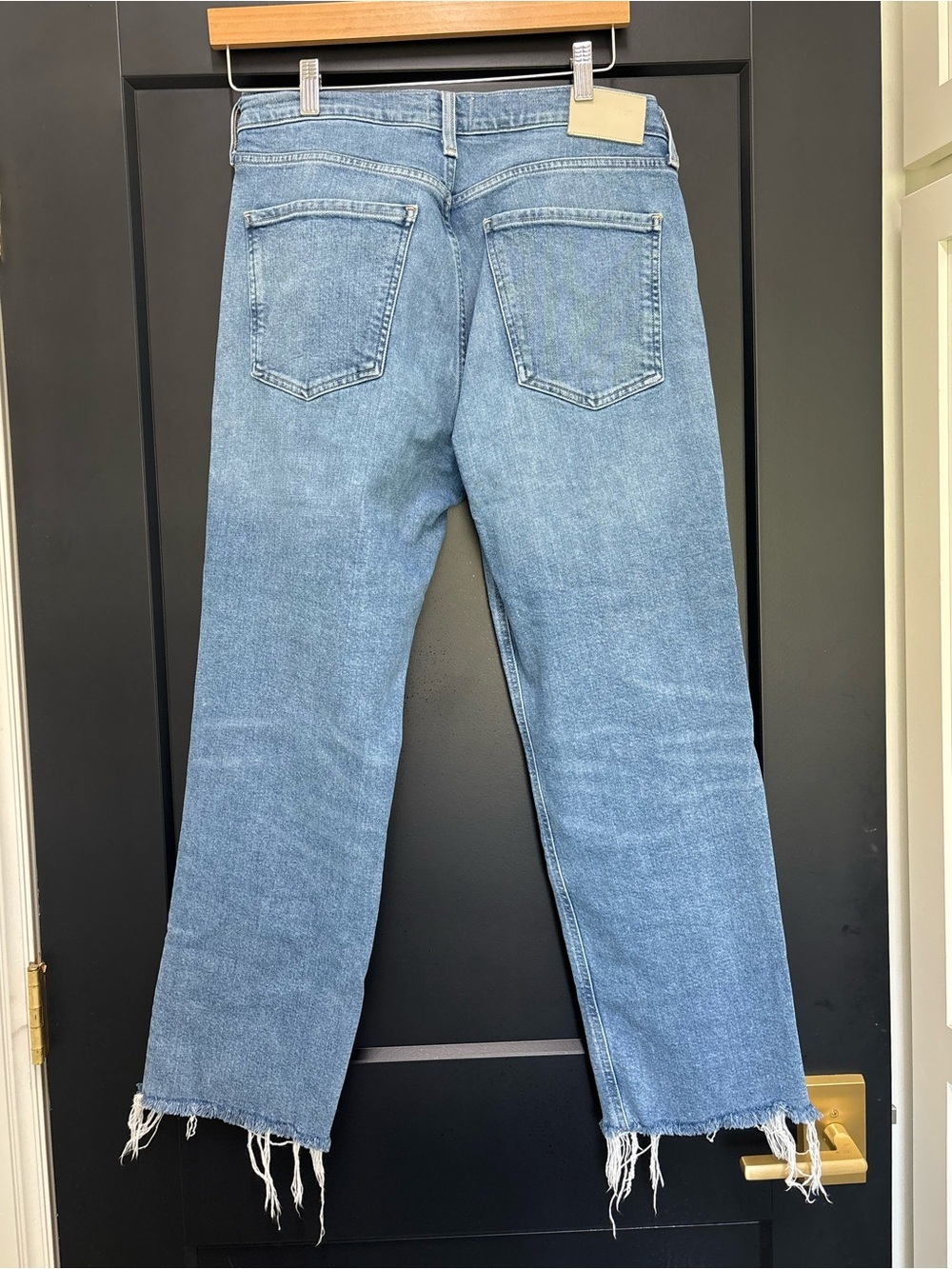 Citizens of Humanity Daphne Crop Jean Womens 29 Raw Hem Blue Stretch high rise - Picture 5 of 9